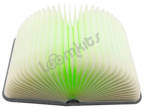 Книга-светильник Book Lamp с USB-кабелем, серая